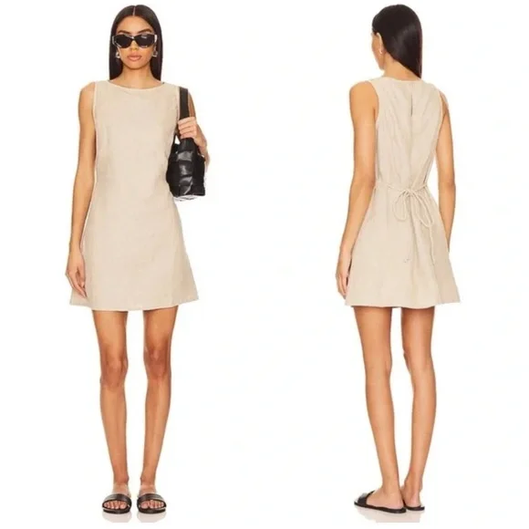 faithfull the brand lui mini dress Lui Mini Dress Letizia Check White
